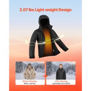 heated jacket for men with 74v battery soft shell electric heating coat windproof waterproof lightweight outerwear with 5 heating zones 3 heat settings machine washable s size 10.jpg