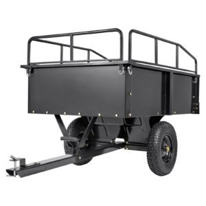 heavy duty atv trailer steel dump cart 750 pound 15 cubic feet garden utility trailer with removable sides for riding lawn mower tractor 1.jpg
