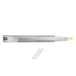 Heavy Duty Drawer Slides 36inch, 1 Pair Locking Drawer Slides 250lbs Load Capacity, Side Mount Ball Bearing, 3-Fold Full Extension
