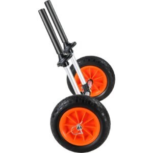heavy duty kayak cart 280lbs load capacity detachable canoe trolley cart with 10 solid tires adjustable width top foam protection for kayaks with drain holes of 254 cm and above 4.jpg