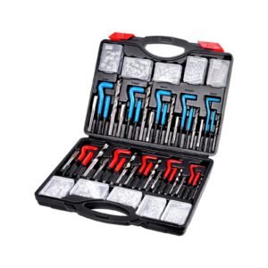 helicoil thread repair kit 338 piece sae and metric rethreading tool kit m5 m6 m8 m10 m12 14 516 38 716 12 hss drill bits thread inserts taps breakoff installation tools 4.jpg