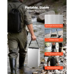 highbanker gold panning kit 50 3 in 1 folding high banker gold sluice box 26 pcs portable mining equipment prospecting kit with gold pans classifier screen magnet backpack and accessories 3.jpg