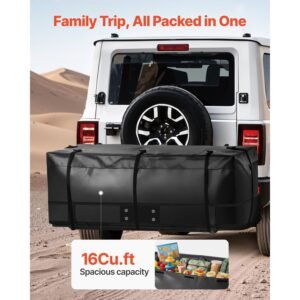 hitch cargo carrier bag waterproof 840d pvc 5748 x 1949 x 2382 in 16 cubic feet heavy duty cargo bag for truck bed storage with reinforced straps suitable for car suv vans hitch basket 1.jpg