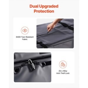 hitch cargo carrier bag waterproof 840d pvc 6024 x 2402 x 3594 in 30 cubic feet heavy duty cargo bag for truck bed storage with reinforced straps suitable for car suv vans hitch basket 4.jpg