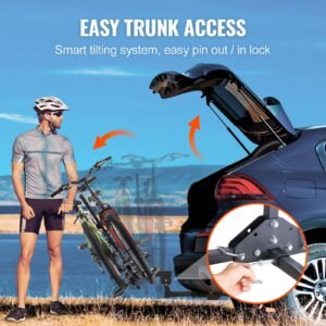 hitch mount bike rack 2 bike platform style 160 lbs max capacity bike rack hitch for 2 inch receiver titling and folding bike carrier with tires up to 5 wide for car suv truck rv 3.jpg