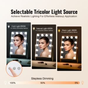 hollywood vanity mirror with lights 12 dimmable bulbs 3 color lighting modes makeup mirror with detachable 5x magnification smart touch control 360 degree rotation161x118 in white 1.jpg