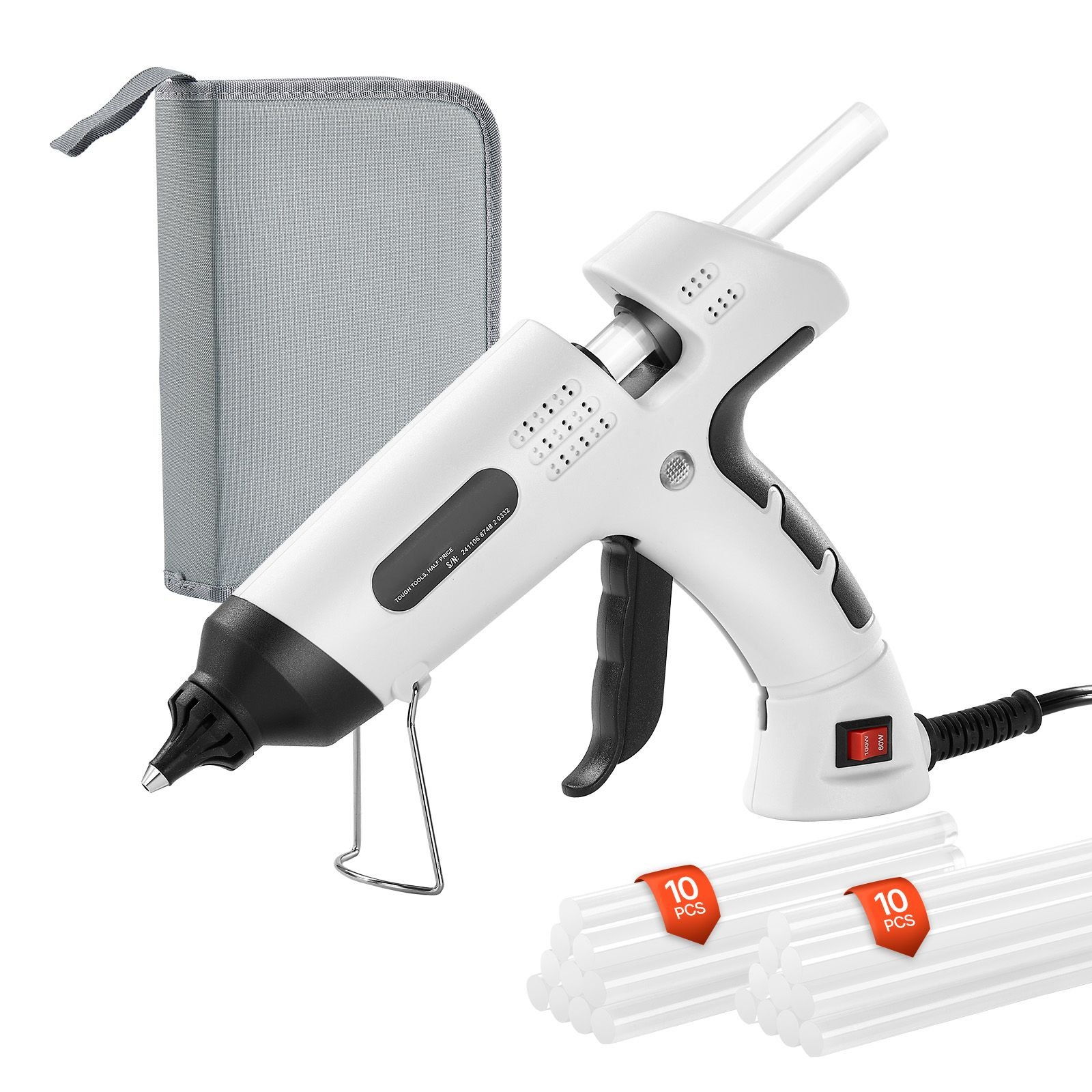 hot glue gun 60100w dual power mini hot glue gun with 20 premium glue sticks and oxford cloth bag fast preheating high temp melt glue gun for crafts arts diy quick home repairs white.jpg