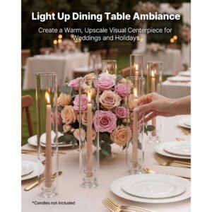 hurricane candle holders set of 60 256 x 1378 in tall clear glass cylinder candleholder sleeve high borosilicate glass wind protection for wedding table centerpiece party home decor 1.jpg