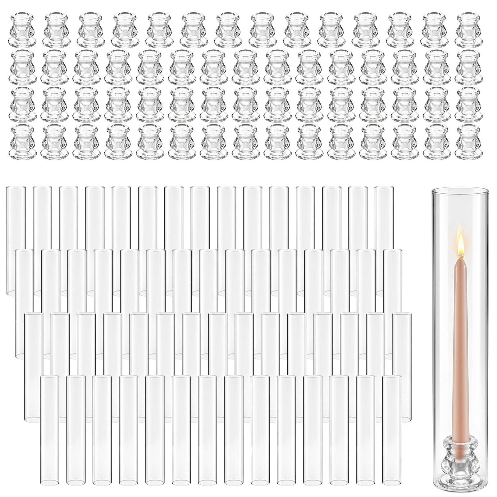 hurricane candle holders set of 60 256 x 1378 in tall clear glass cylinder candleholder sleeve high borosilicate glass wind protection for wedding table centerpiece party home decor.jpg