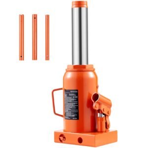 Hydraulic Bottle Jack, 30 Ton/66138 lbs Welded Bottle Jack with 11.22''-18.66'' Lifting Range & 3-Section Long Handle, for Car, Pickup, Truck, RV, Auto Repair, Industrial Engineering