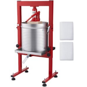 hydraulic fruit wine press 793gal30l stainless steel heavy duty manual juice maker cider apple grape vegetable crusher cheesetinctureherbal press with 2 filter bags for kitchen home.jpg