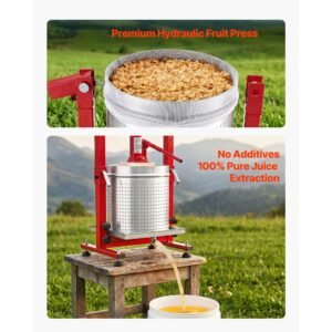 hydraulic fruit wine press 793gal30l stainless steel heavy duty manual juice maker cider apple grape vegetable crusher cheesetinctureherbal press with 2 filter bags for kitchen home 4.jpg
