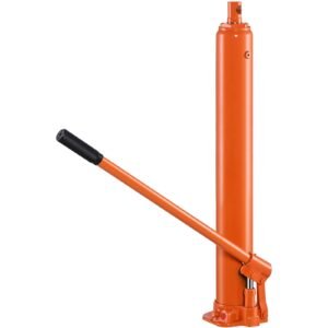 Hydraulic Long Ram Jack, 4 Ton Engine Hoist Cylinder with Single Piston Pump And Flat Base, Hydraulic Ram Cylinder for Engine Lift Hoists, Hydraulic Garage/Shop Cranes, Mechanical, Farm