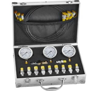 hydraulic pressure test kit 250400600bar 3 gauges 11 test couplings 3 test hoses excavator hydraulic test gauge set with portable carrying case for excavator tractors construction machinery 2.jpg