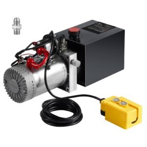 hydraulic pump 8 quart dump trailer pump single acting hydraulic power unit 3200 psi max relief pressure 091 gpm flow rate hydraulic pump power unit for dump trailer car lifting 4.jpg