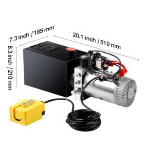 hydraulic pump 8 quart dump trailer pump single acting hydraulic power unit 3200 psi max relief pressure 091 gpm flow rate hydraulic pump power unit for dump trailer car lifting 5.jpg