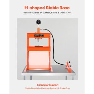 hydraulic shop press 10 t h frame shop press with press plate h shaped base stable garage floor adjustable hydraulic press with relief valve fit for bending straightening stamping 4.jpg