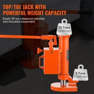 hydraulic toe jack 5 ton on toe toe jack lift 10 ton on top lift capacity machine jack 10 91 in toe height 146 224 in top height 360 rotatable claw jack for machinery industry 2.jpg