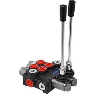 Hydraulic Valve 2 Spool Hydraulic Directional Control Valve 11gpm Hydraulic Control Valve Double Acting for Tractors Loaders Tanks