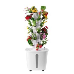 Hydroponic Growing System, 30 Pods Vertical 6 Tiers Hydroponic Tower, Home Hydronic Garden with Water Pump & Timer, Water Circulation Plants Germination Kit for Indoor Herbs Fruits & Vegetables