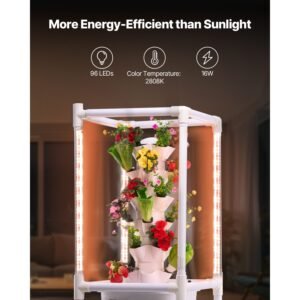 hydroponic growing system with grow light 30 pods vertical 6 tiers hydroponic tower home hydronic garden with water pump plants germination kit for indoor herbs fruits and vegetables 2.jpg