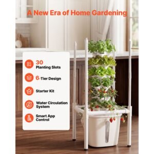 hydroponic tower 30 pods 6 tiers hydroponics growing system kit with led grow light app control vertical home garden with 20l water tank pump planter for indoor herbs fruits vegetables 1.jpg