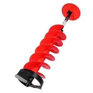 ice auger drill bit 8in diameter 41in length cordless nylon ice fishing augers with extra 134in extension rod drill adapter top plate and blade guard 3.jpg