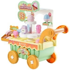 ice cream cart for kids 27 pcs accessories pretend play store with storage trolley with pretend money sound light effects montessori educational ice cream truck toys for toddlers 3 1.jpg