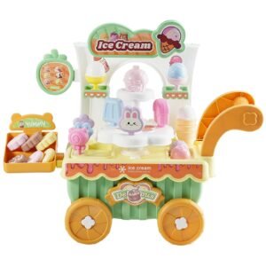 ice cream cart for kids 27 pcs accessories pretend play store with storage trolley with pretend money sound light effects montessori educational ice cream truck toys for toddlers 3 2.jpg