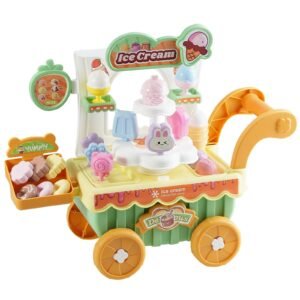 ice cream cart for kids 27 pcs accessories pretend play store with storage trolley with pretend money sound light effects montessori educational ice cream truck toys for toddlers 3 3.jpg