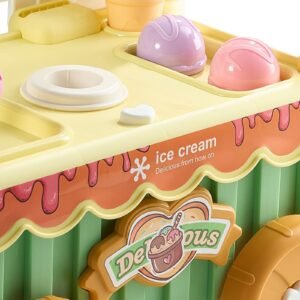 ice cream cart for kids 27 pcs accessories pretend play store with storage trolley with pretend money sound light effects montessori educational ice cream truck toys for toddlers 3 5.jpg