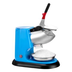 ice crusher machine 220lbs per hour electric 4 blades snow cone maker stainless steel shaved ice machine with bowl and cover 300w 1400rpm ice shaver for home and commercial use blue 5.jpg