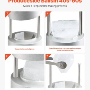 ice diamond press 24 ice ball maker aviation aluminum diamond ice ball press kit for ice diamond ice press with tong and drip tray for whiskey cocktail bourbon scot on party holiday 2.jpg