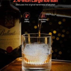 ice diamond press 24 ice ball maker aviation aluminum diamond ice ball press kit for ice diamond ice press with tong and drip tray for whiskey cocktail bourbon scot on party holiday 3.jpg