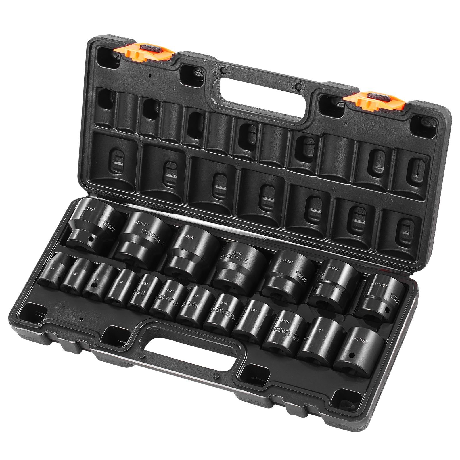 impact socket set 12 inches 19 piece impact sockets standard socket assortment 12 inches drive socket set impact standard sae 38 inches to 1 12 inches 6 point hex sockets.jpg
