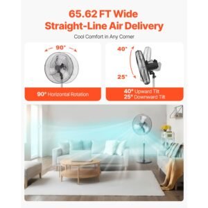 industrial pedestal fan 18 inch 90 degree oscillating fan height adjustable standing fans with 3 adjustable speeds high power fans for warehousegaragecommercialresidential black 5.jpg