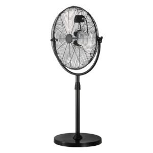 industrial pedestal fan 18 inch standing fan with 453 to 579 inches adjustable height floor fans with 3 adjustable speeds high power fans for warehousegaragecommercialresidential black.jpg