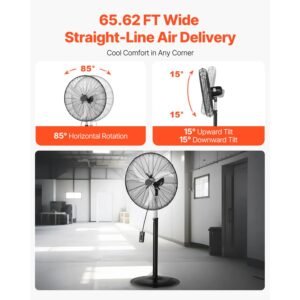 industrial pedestal fan 30 inch 85 degree oscillating fan height adjustable standing fans with 3 adjustable speeds high power fans for warehousegaragecommercial black 12.jpg