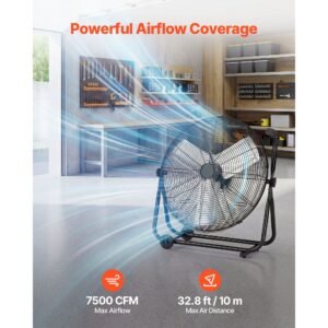 industrial shop fan 24 inch floor drum fan high velocity 7500 cfm heavy duty aluminum blades 3 speeds 360 degree tilt ideal for commercial garage warehouse basement workshop black 1.jpg
