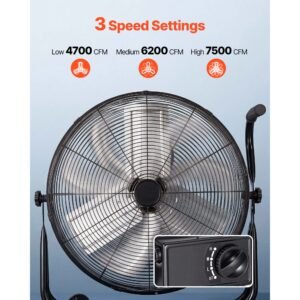 industrial shop fan 24 inch floor drum fan high velocity 7500 cfm heavy duty aluminum blades 3 speeds 360 degree tilt ideal for commercial garage warehouse basement workshop black 3.jpg