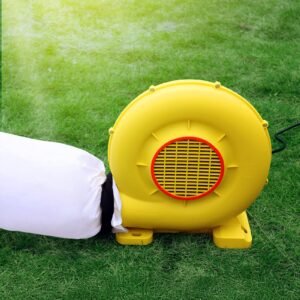 Inflatable Blower, 680&750W, 1.0HP Bounce House Blower, Pump Commercial Air Blower for Inflatables, 3400RPM Bouncy Castle Electric Air Blower Fan Perfect for Bounce House, Waterslides, Yellow