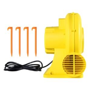 inflatable blower 680750w 10hp bounce house blower pump commercial air blower for inflatables 3400rpm bouncy castle electric air blower fan perfect for bounce house waterslides yellow 4.jpg