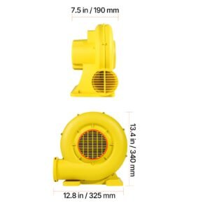 inflatable blower 680750w 10hp bounce house blower pump commercial air blower for inflatables 3400rpm bouncy castle electric air blower fan perfect for bounce house waterslides yellow 5.jpg