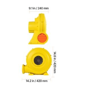 inflatable blower 750w950w 13 hp bounce house blower pump commercial air blower for inflatables 3300rpm bouncy castle electric air blower fan perfect for bounce house waterslides yellow 4.jpg