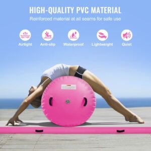 inflatable gymnastics air mat set 2 pcs tumbling mat tumble track with electric pump air roller barrel gymnastics equipment training mats for home usegymyogacheerleadingbeachparkwater 2.jpg