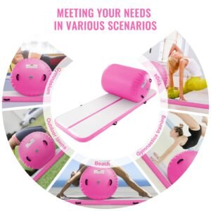 inflatable gymnastics air mat set 2 pcs tumbling mat tumble track with electric pump air roller barrel gymnastics equipment training mats for home usegymyogacheerleadingbeachparkwater 5.jpg