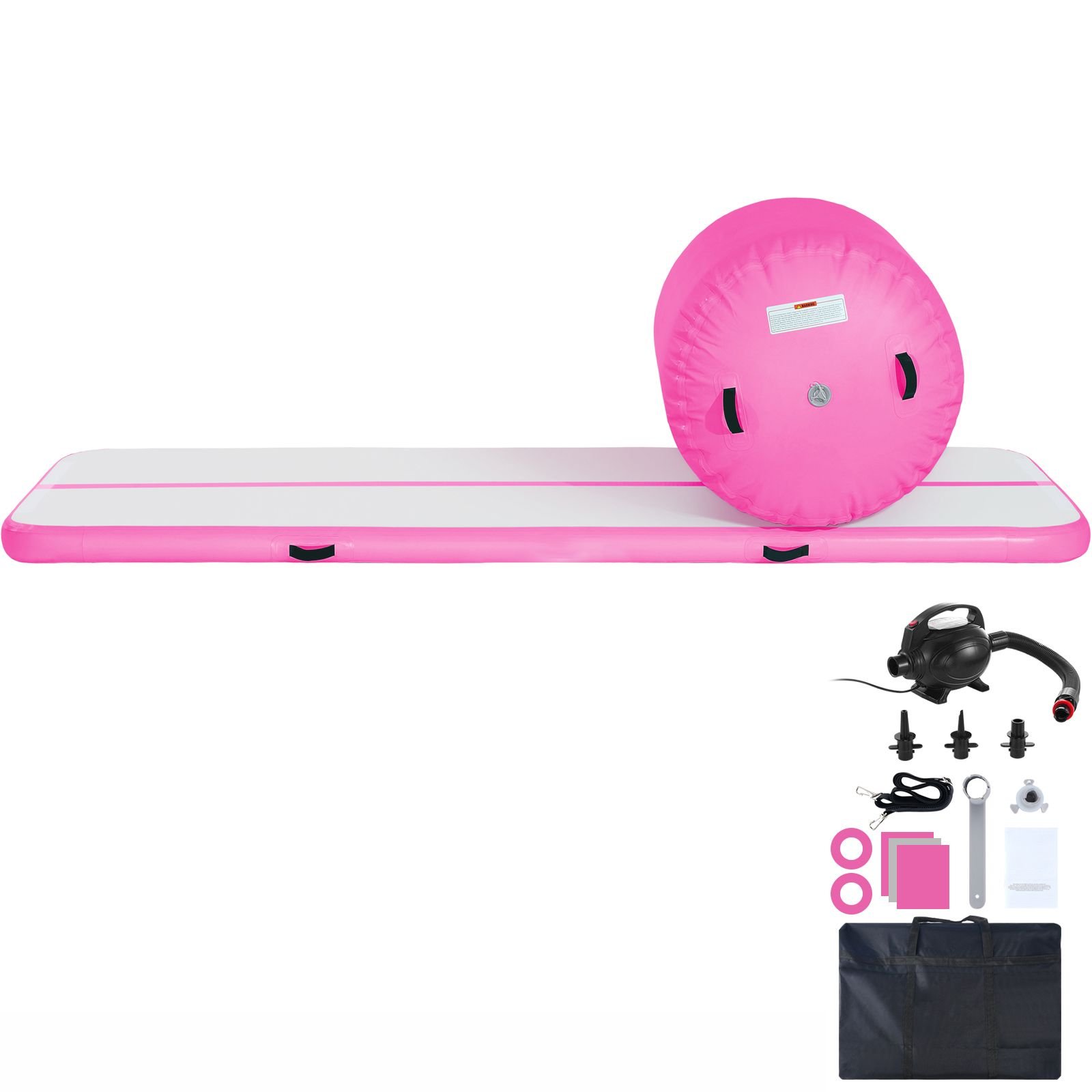 inflatable gymnastics air mat set 2 pcs tumbling mat tumble track with electric pump air roller barrel gymnastics equipment training mats for home usegymyogacheerleadingbeachparkwater.jpg