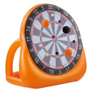 inflatable soccer dart board over 6 ft high giant soccer dart board with 4 kick balls 12 tennis and air pump 3 min setup ideal for giant yard games giant kick darts game backyard golf game 5.jpg