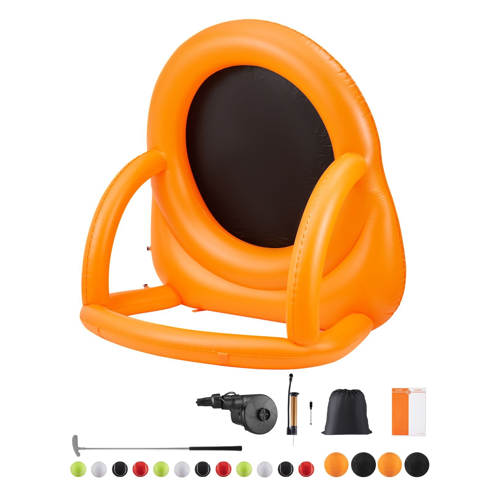inflatable soccer dart board over 6 ft high giant soccer dart board with 4 kick balls 12 tennis and air pump 3 min setup ideal for giant yard games giant kick darts game backyard golf game.jpg