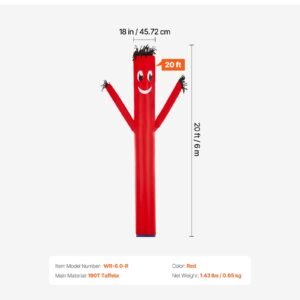 inflatable tube man attachment 20 feet tall wacky wavy wind flying dancing tube guy arm flailing sky air puppet 18 for outdoor advertising business store blower not included 2.jpg